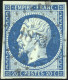 Obl. 14Ad + 15 -- 20c. Bleu S/vert + 25c. Bleu. Obl. PC. TB. - 1853-1860 Napoleon III