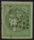 Obl. 42B -- 5c. Vert-jaune. Report 2. Obl. Grandes Marges. TB. - 1870 Bordeaux Printing