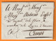 1806 - Marque Postale 104 TURIN, Dépt Du Pô, Sur Lettre Pliée Au Préfet Arborio, Dépt De La Stura à CUNEO CONI - Italia - 1792-1815: Conquered Departments