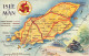 ROYAUME-UNI - Isle Of Man - Carte Géographique - Carte Postale - Man (Eiland)