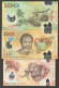 Full Set 6 Pcs Papua New Guinea 2 5 10 20 50 100 Kina Polymer 2012 - 2016 GEMUNC - Papua Nuova Guinea