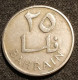 BAHREIN - BAHRAIN - 25 FILS 1965 ( 1385 ) - Issa Ben Salmane - KM 4 - Bahrain