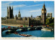 Great Britain 1961 Postcard London - Houses Of Parliament & Westminster Bridge Over Thames, QEII Stamps - Houses Of Parliament