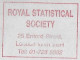 Great Britain 1989 Airmail Cover Fragment Meter Stamp Hasler Mailmaster Slogan Royal Statistical Society From London - Covers & Documents