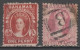 BAHAMAS - 1863 - YVERT N°5/6 OBLITERES - COTE YVERT 2020 = 180 EUR. - 1859-1963 Colonia Británica