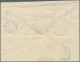 China - Shanghai: 1893, Flag 2 C. Reddish Orange With 1/2 C. Orange Block Of Fou - Autres & Non Classés