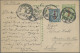 China - Postal Stationery: 1912, Square Dragon 1 C. Ovpt. "China Republic" Uprat - Postkaarten