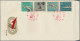 China (PRC): 1959/63, Three Commemorative Sets On Official FDCs, Including 1st N - Brieven En Documenten