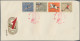 Delcampe - China (PRC): 1959/63, Three Commemorative Sets On Official FDCs, Including 1st N - Lettres & Documents