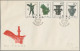 China (PRC): 1962, Two Commemorative Sets On FDCs, Including The Sacred Cranes ( - Cartas & Documentos