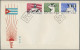 China (PRC): 1962, Support For Cuba (S51), Complete Set Of 3 On Official FDC, Un - Brieven En Documenten