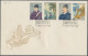 China (PRC): 1962, Scientists Of Ancient China (C92), Two Complete Sets Of Eight - Covers & Documents