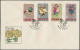 China (PRC): 1963, Children (S54), Complete Set Of 12 On Three Official FDCs, Ti - Briefe U. Dokumente