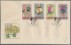 China (PRC): 1963, Children (S54), Complete Set Of 12 On Three Official FDCs, Ti - Briefe U. Dokumente