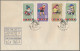 Delcampe - China (PRC): 1963, Children (S54), Complete Set Of 12 On Three Official FDCs, Ti - Briefe U. Dokumente