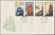China (PRC): 1963, Hwangshan Landscapes (S57), Complete Set Of 16 On Four Offici - Covers & Documents