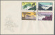 Delcampe - China (PRC): 1963, Hwangshan Landscapes (S57), Complete Set Of 16 On Four Offici - Briefe U. Dokumente