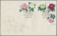 China (PRC): 1964, Chinese Peonies (S61), Complete Set Of 15 On Three Official F - Covers & Documents