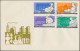 Delcampe - China (PRC): 1964, The Chemical Industry (S69), Two Complete Sets Of Eight On Fo - Briefe U. Dokumente