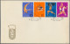 Delcampe - China (PRC): 1965, 2nd National Games (C116), Complete Set Of 11 On Three Offici - Cartas & Documentos