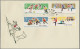 China (PRC): 1966, Children's Sports (S72), Two Complete Sets Of Eight On Four O - Lettres & Documents