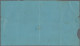 French Indochine: 1894 Telegram Form (blue) Addressed To Vinhlong, Cancelled By - Lettres & Documents