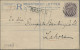 India - Postal Stationery: 1890 Postal Stationery Registered Envelope 2a. Blue U - Sin Clasificación