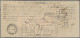 Iran: 1918 Two Receipts Of Deliverance Labels, One Franked By Teheran Compulsory - Iran