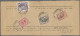 Iran: 1918 Two Receipts Of Deliverance Labels, Each Franked By Teheran Compulsor - Iran