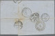 Japan: 1868, Italy: 25 C., 40 C. (2) Tied Dotted Circle "4" To Cover From "Berga - Sonstige & Ohne Zuordnung