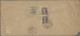 Mandchukuo: 1935, 20 F. (pair) And 4 F. Tied "Harbin 2.10.21" (21 Oct. 1935) To - 1932-45 Manchuria (Manchukuo)