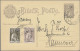 Portugese India - Postal Stationery: 1895, Group Of Five Stationery Cards Used, - India Portuguesa