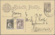 Delcampe - Portugese India - Postal Stationery: 1895, Group Of Five Stationery Cards Used, - Portugiesisch-Indien