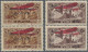 Syria: 1926, Refugee's Relief, Airmail Stamps 2pi. On 3pi. Brown Showing Variety - Syrien