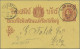 Thailand - Postal Stationery: 1883 Six Postal Stationery Cards 1att. Red On Yell - Thailand