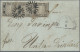 Bayern - Marken Und Briefe: 1849, 1 Kr. Schwarz, Platte 1, Waagerechter Dreierst - Other & Unclassified