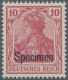 Deutsches Reich - Germania: 1902 Satz Germania Von 2 Pf. Bis 80 Pf. Je Mit Aufdr - Ongebruikt