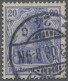 Deutsches Reich - Germania: 1902 Germania 20 Pf. In Den Farbnuancen Lebhaftlilau - Gebraucht