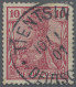 Deutsche Post In China: 1900 "Petschili"-Ausgaben: Germania 10 (Pf.) Per Zwei So - Chine (bureaux)