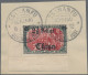 Deutsche Post In China: 1912, "2½ Dollar" Auf 5 M. Grünschwarz/dunkelkarmin, Mit - China (kantoren)