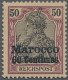 Delcampe - Deutsche Post In Marokko: 1900 Amtlich Nicht Ausgegebener, Aber 1923 Versteigert - Maroc (bureaux)