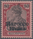 Delcampe - Deutsche Post In Marokko: 1900 Amtlich Nicht Ausgegebener, Aber 1923 Versteigert - Maroc (bureaux)