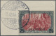Deutsche Post In Der Türkei: 1900 25 PIA Auf 5 M. Grünschwarz/bräunlichkarmin Mi - Deutsche Post In Der Türkei