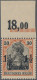 Delcampe - Deutsche Post In Der Türkei: 1905/13 Kompletter Postfrischer Ober-/Unterrand-Sat - Deutsche Post In Der Türkei