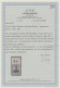 Deutsche Abstimmungsgebiete: Saargebiet: 1920 15 (Pf) Hellgrauviolett Mit Bogenr - Unused Stamps
