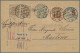 Poland: 1919 Germania "5" Auf 2 (Pf) Und "10" Auf 7½ (Pf) Zusammen Mit Drei Weit - Covers & Documents