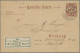 Deutsches Reich - Privatpost (Stadtpost): 1893, LEIPZIG, Courier HB, GA-Karte De - Private & Local Mails