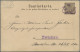 Deutsches Reich - Privatpost (Stadtpost): 1894, ZWICKAU, Courier-GA-Karte 3 Pf. - Postes Privées & Locales