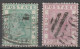 GOLD COAST - 1876 - YVERT N°6/7 OBLITERES - COTE = 35 EUR - FILIGRANE CC - Côte D'Or (...-1957)