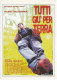 CINEMA -  TUTTI GIU' PER TERRA - 1997 - PICCOLA LOCANDINA CM. 14X10 - Cinema Advertisement